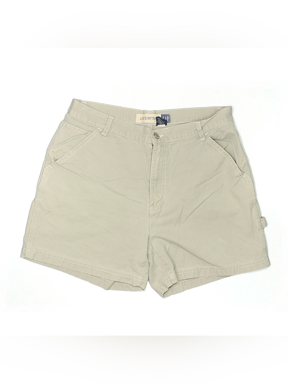 Vintage 90’s Y2K GAP Women’s Flat Front Carpenter Shorts Sz 12